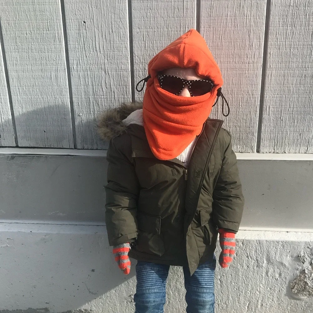old navy | olive green parka fur-trimmed hood 5t